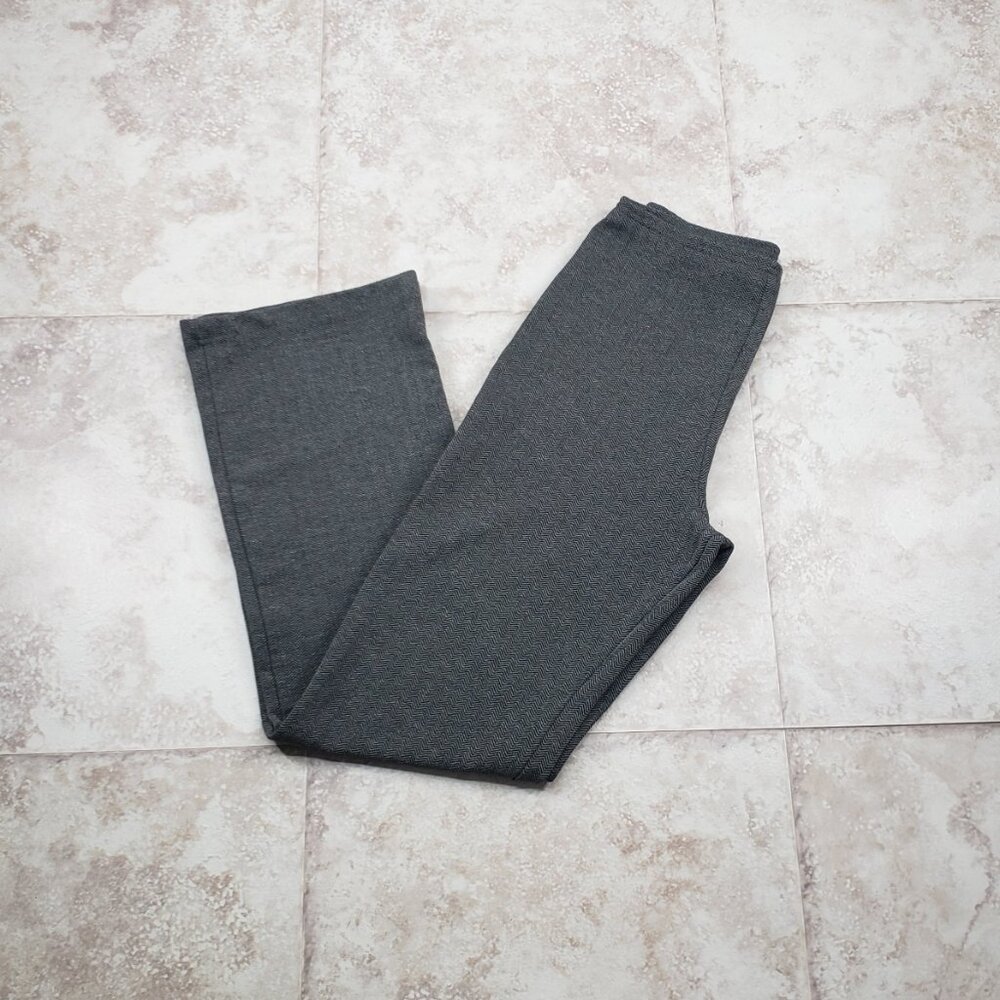 Casual Flat Front Straight Leg Stretch Wrinkle Resistant Yoga Pants 28 X 29"